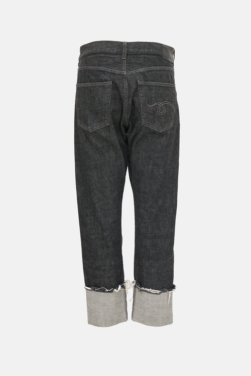 R13 Selvedge Cross Over Jeans