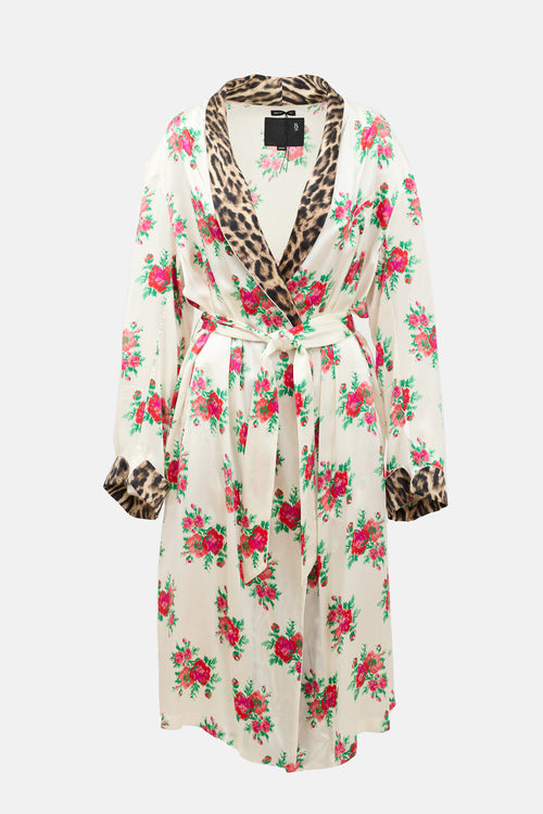 R13 Silk Smoking Robe