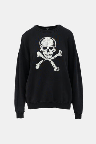 R13 Skull Oversized Sweatshirt