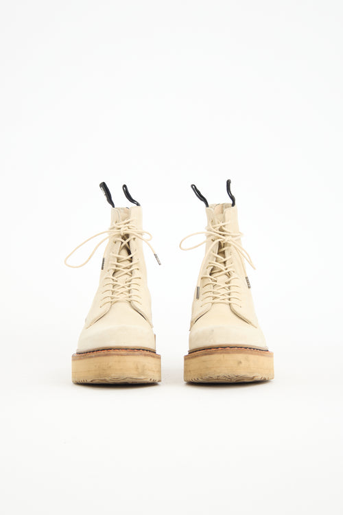 R13 Suede Single Stack Boot