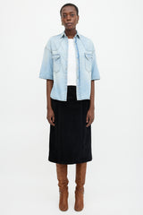 R13 Timmy Denim Cowboy Shirt