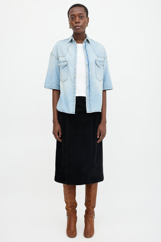 R13 Timmy Denim Cowboy Shirt