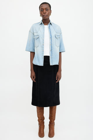 R13 Timmy Denim Cowboy Shirt