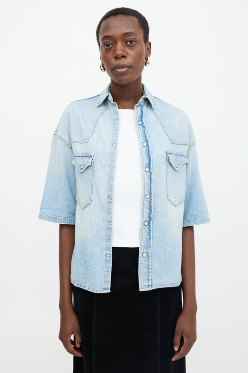 R13 Timmy Denim Cowboy Shirt