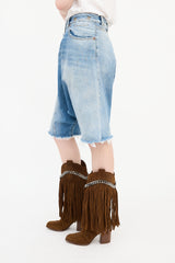 R13 Twister Jean Shorts