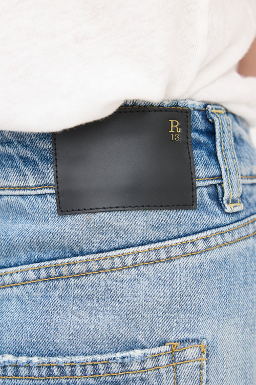 R13 Twister Jean Shorts