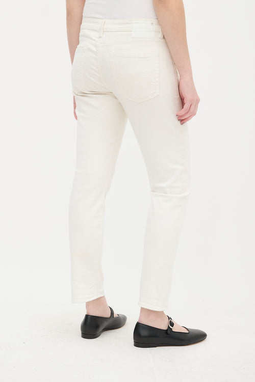 R13 White Boy Skinny Jeans