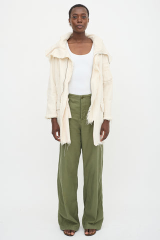 R13 Selvedge Denim Anorak Jacket