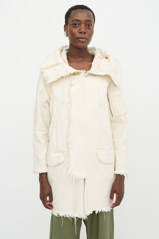 R13 Selvedge Denim Anorak Jacket