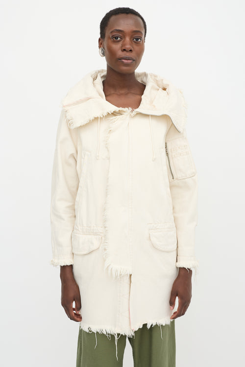 R13 Selvedge Denim Anorak Jacket