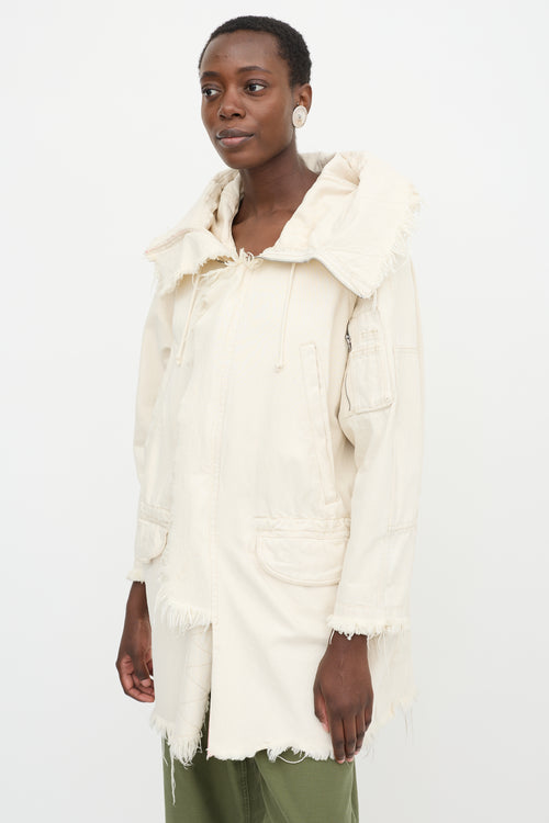 R13 Selvedge Denim Anorak Jacket