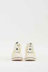 R13 Neon Green & White Kurt Platform Sneaker