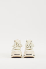 R13 White Kurt Paint Splatter Platform Sneaker