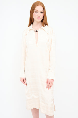 Birgitte Herskind Cream Satin Cate Maxi Dress