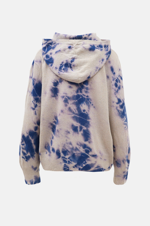 Raquel Allegra Cashmere Tie Dye Hoodie