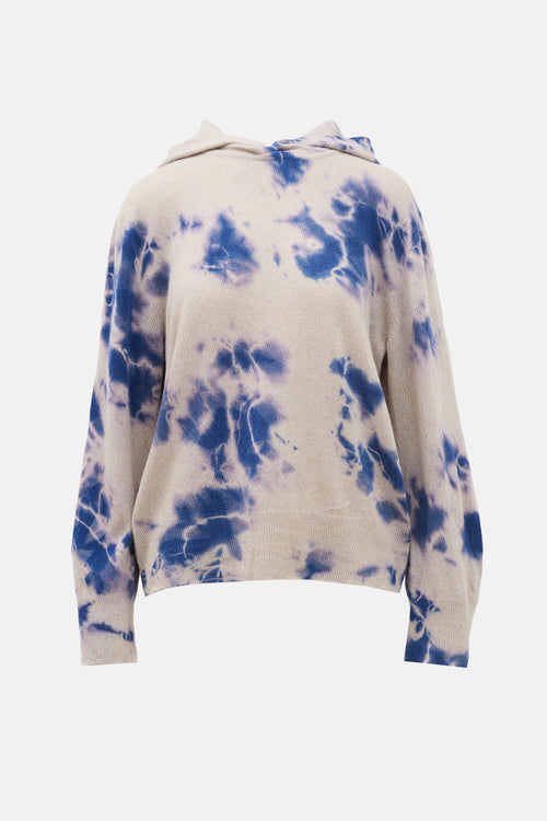 Raquel Allegra Cashmere Tie Dye Hoodie