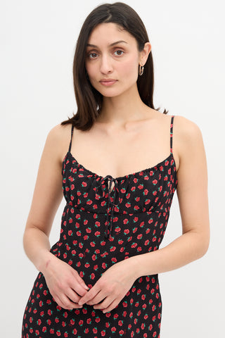 Réalisation Par Floral Alba Midi Dress