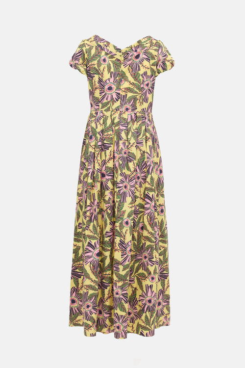 Red Valentino Floral Maxi Dress