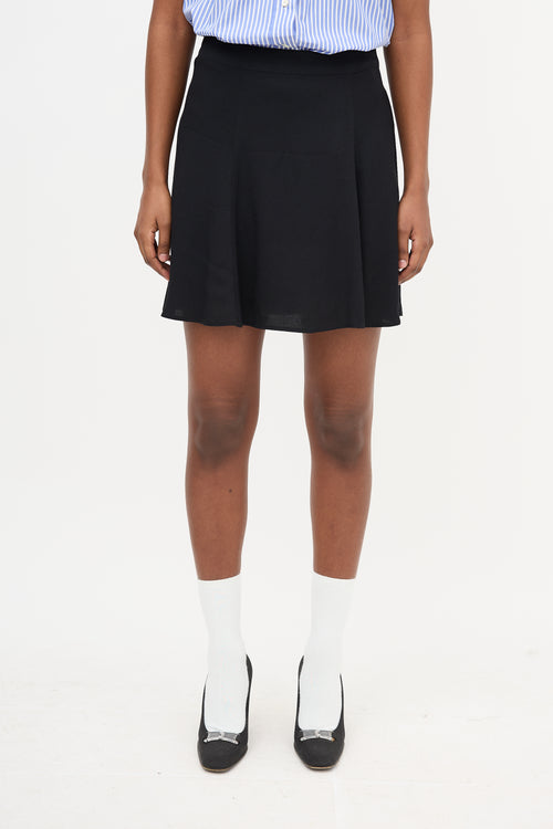 Reformation Crepe Flounce Skirt