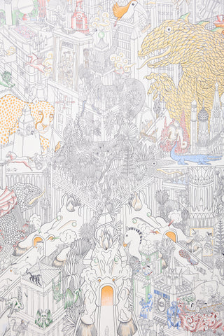 Hermès Silk Animapolis 90 Scarf