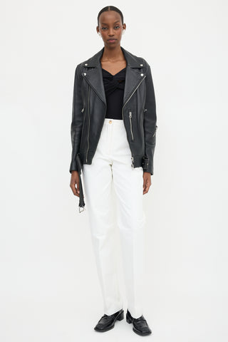 Acne Studios Leather Nate Clean Jacket