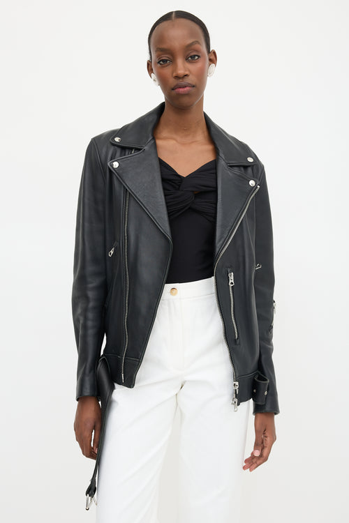 Acne Studios Leather Nate Clean Jacket