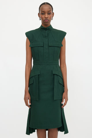 McQueen FW 2018 Canvas Midi Dress