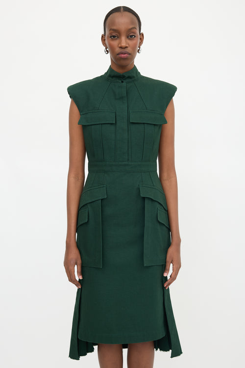 McQueen FW 2018 Canvas Midi Dress