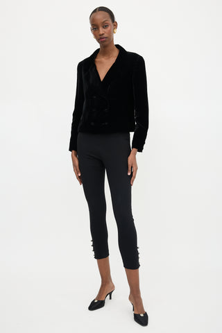 Chanel Silk Slim Leg Trouser