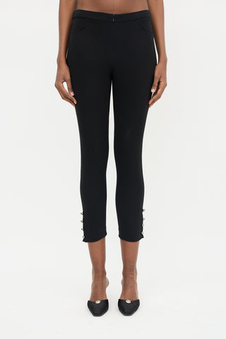 Chanel Silk Slim Leg Trouser
