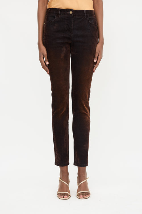 Chanel Iridescent Velvet Pant
