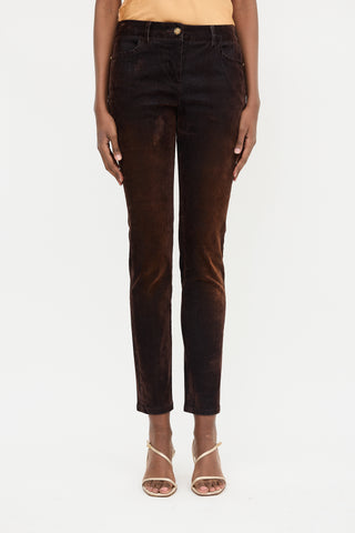 Chanel Iridescent Velvet Pant