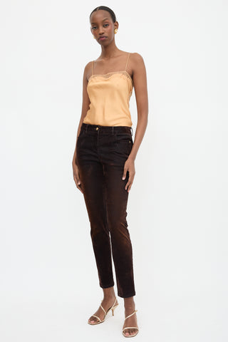 Chanel Iridescent Velvet Pant