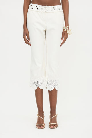 Chanel SS 2005 Crochet Trim Pant