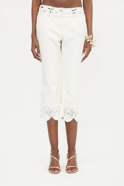 Chanel SS 2005 Crochet Trim Pant