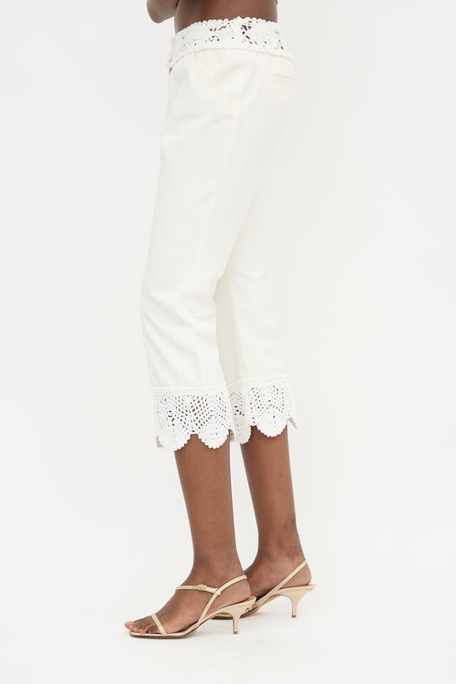 Chanel SS 2005 Crochet Trim Pant