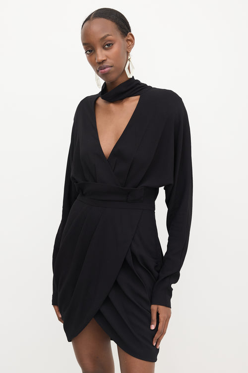 Versace Crepe Cut Out Dress