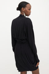 Versace Crepe Cut Out Dress