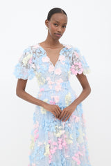 Matsouri Tulle Appliqué Maxi Dress
