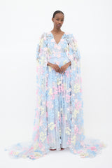 Matsouri Tulle Appliqué Maxi Dress