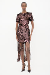 Simkhai Paillette Fringe Dress