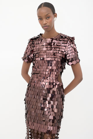 Simkhai Paillette Fringe Dress