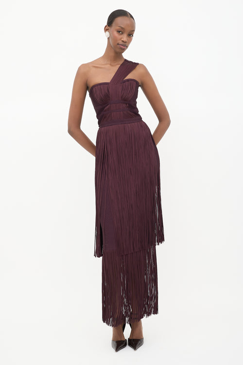 Hervé Léger Fringe Bandage Dress