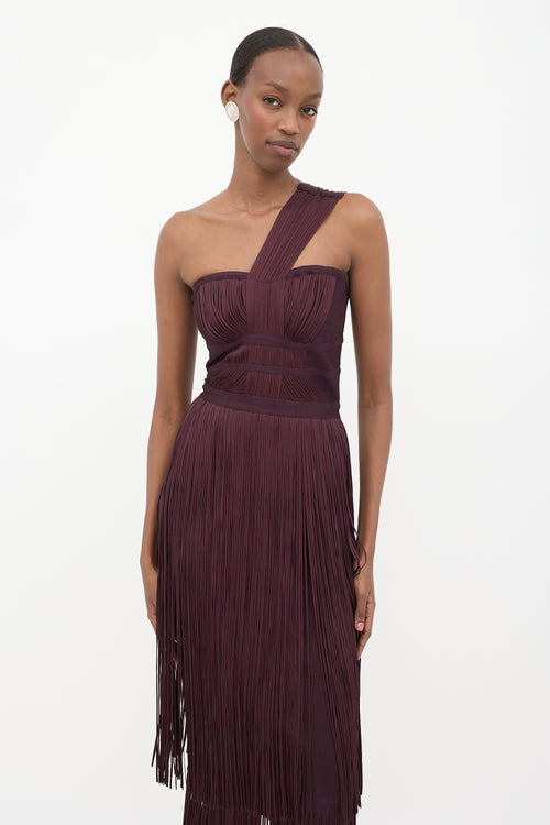 Hervé Léger Fringe Bandage Dress