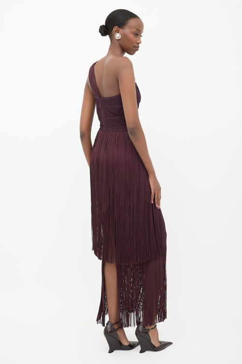 Hervé Léger Fringe Bandage Dress