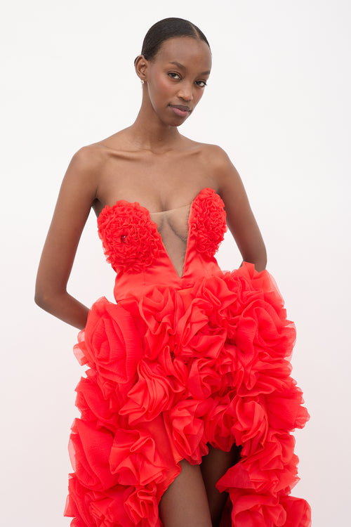Dejzi Ruffled Sleeveless Maxi Dress