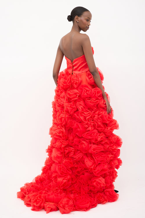 Dejzi Ruffled Sleeveless Maxi Dress