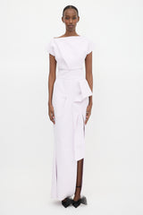 Maticevski Asymmetrical Pleated Maxi Dress
