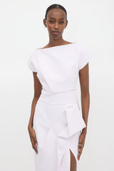 Maticevski Asymmetrical Pleated Maxi Dress