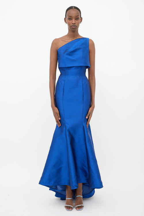 Greta Constantine Silk & Wool Satin Twill Dress